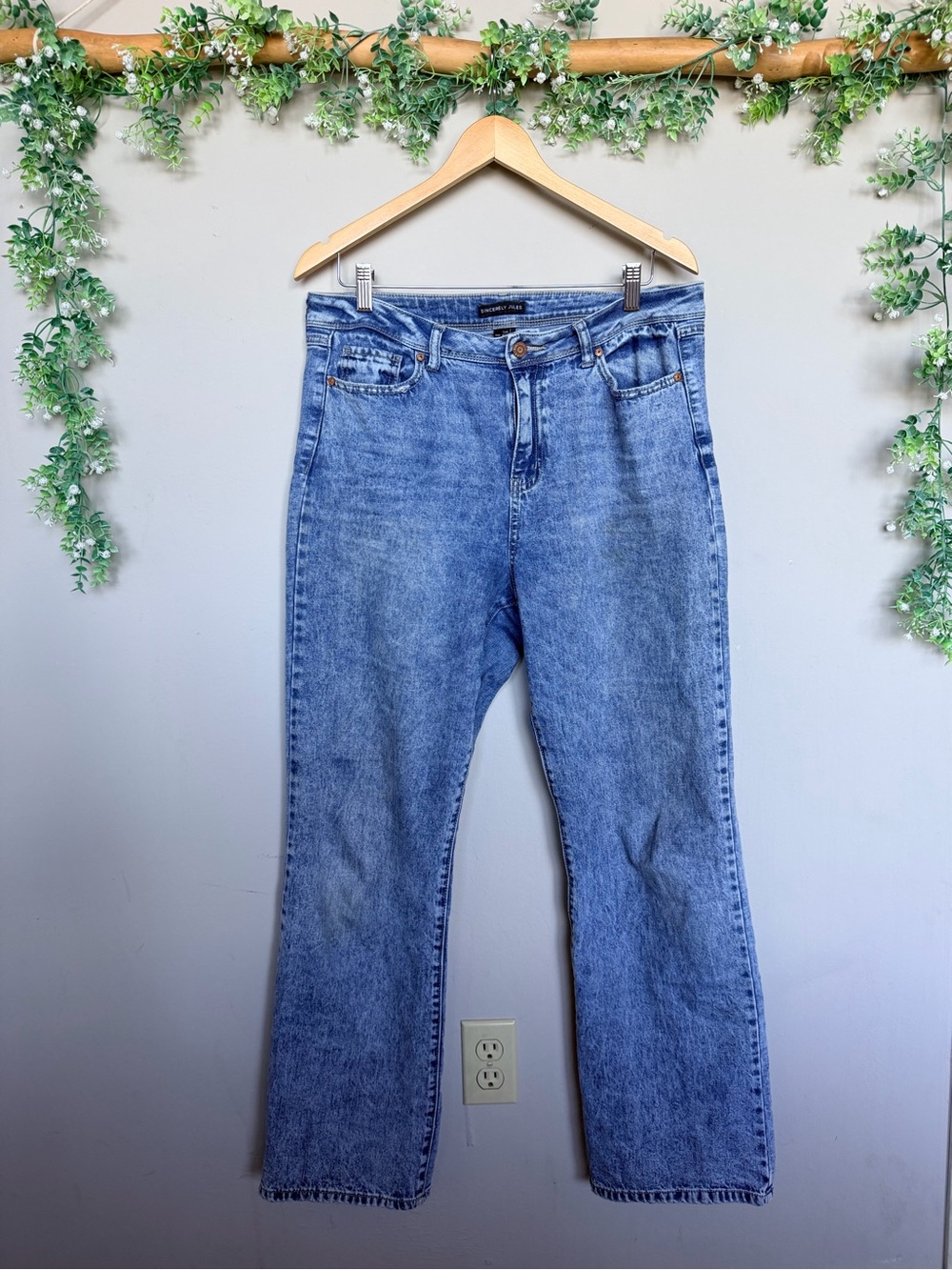 Sincerely Jules Light Blue Straight-Leg Jeans